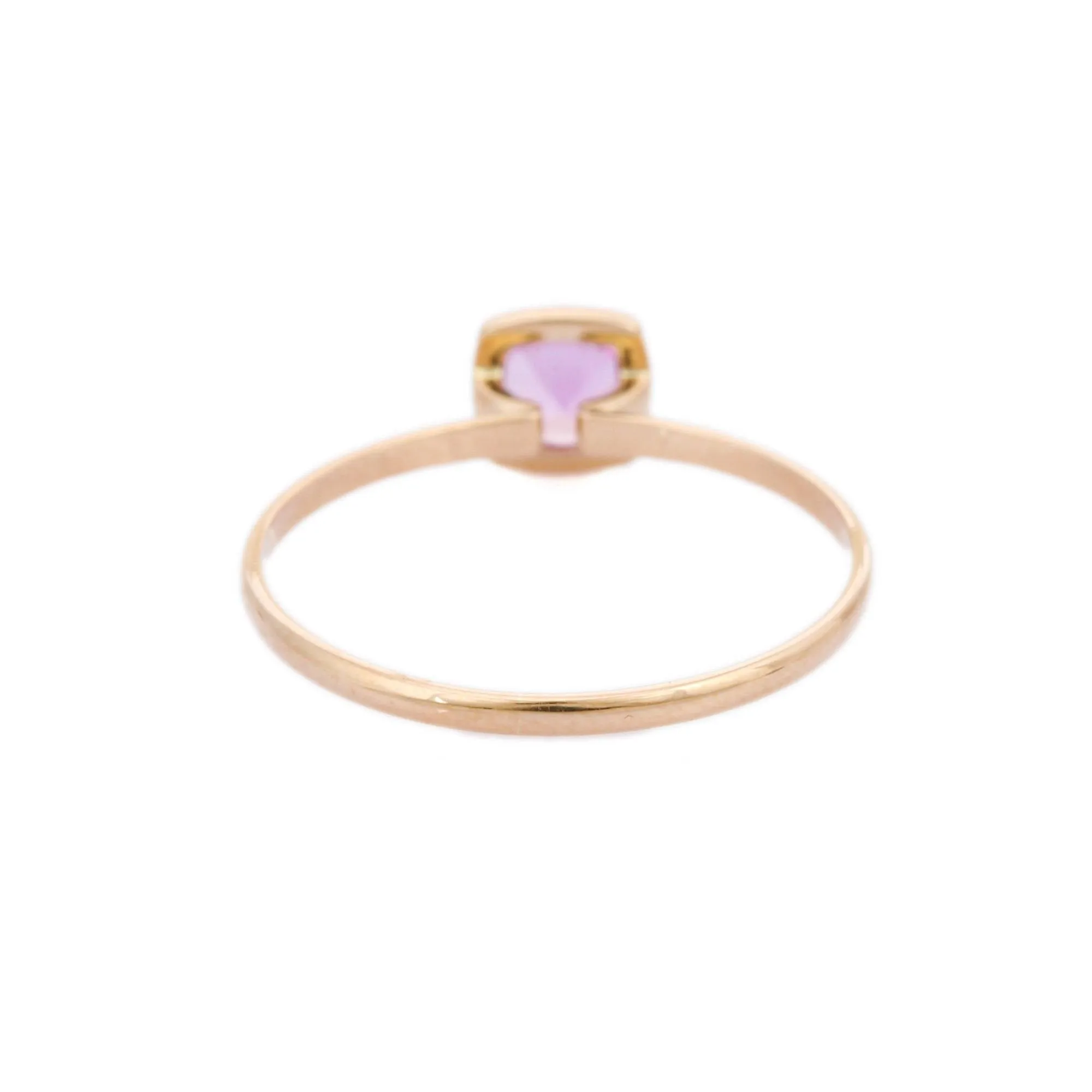 18K Yellow Gold Sapphire Ring