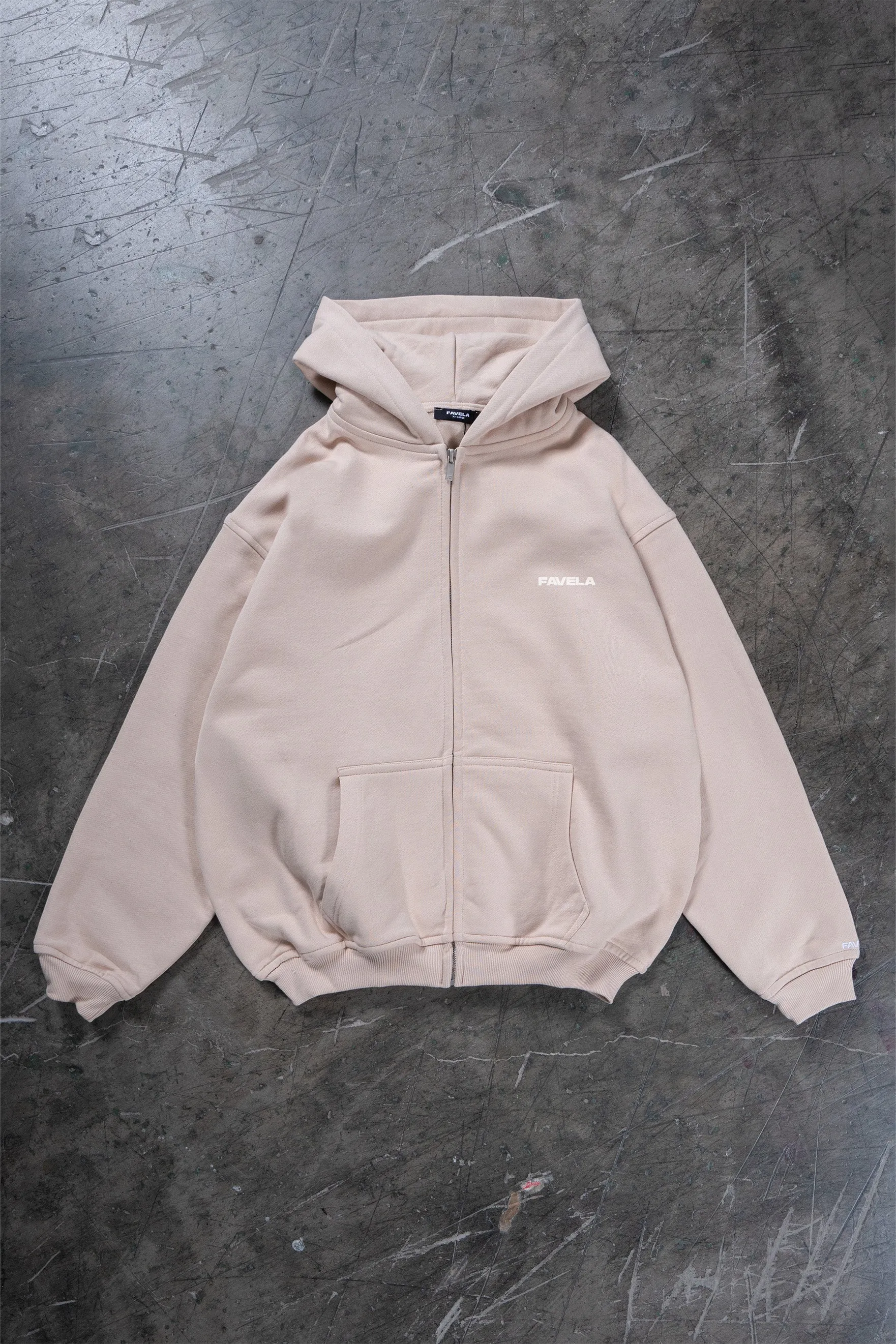 2023 ALMOND FRONTZIP HOODIE