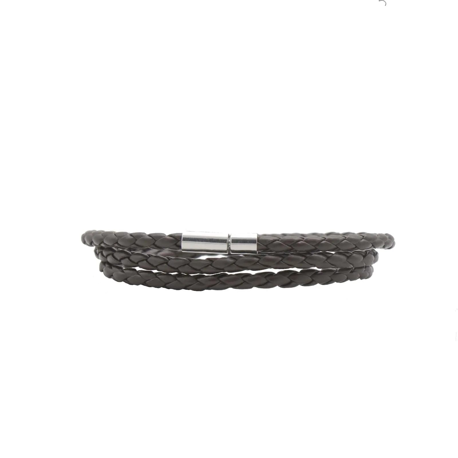 Aaron Braided Wrap Around Brown Men's Bracelet