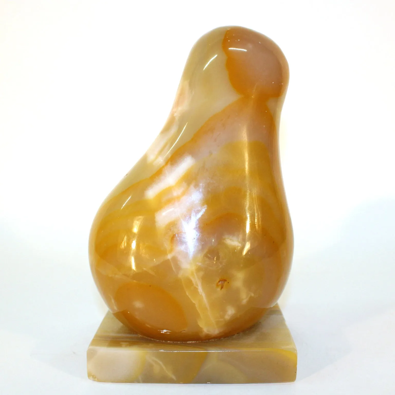 Abstract Onyx Sculpture of Mother and Child