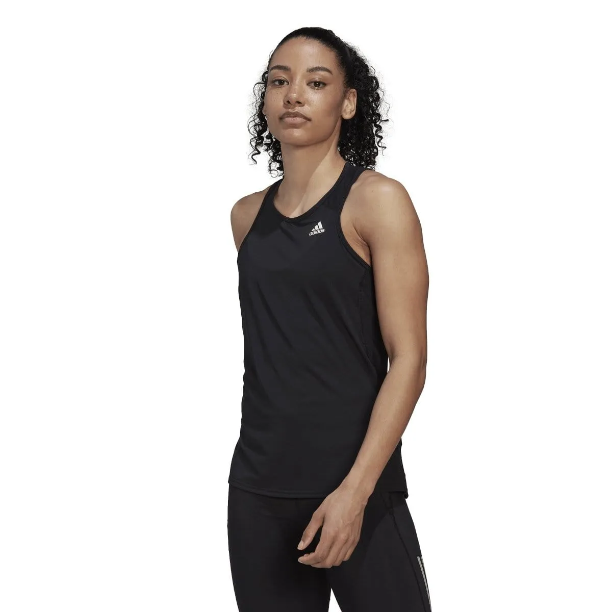 ADIDAS WOMEN'S OWN THE RUN RUNNING TANK BLACK SINGLET