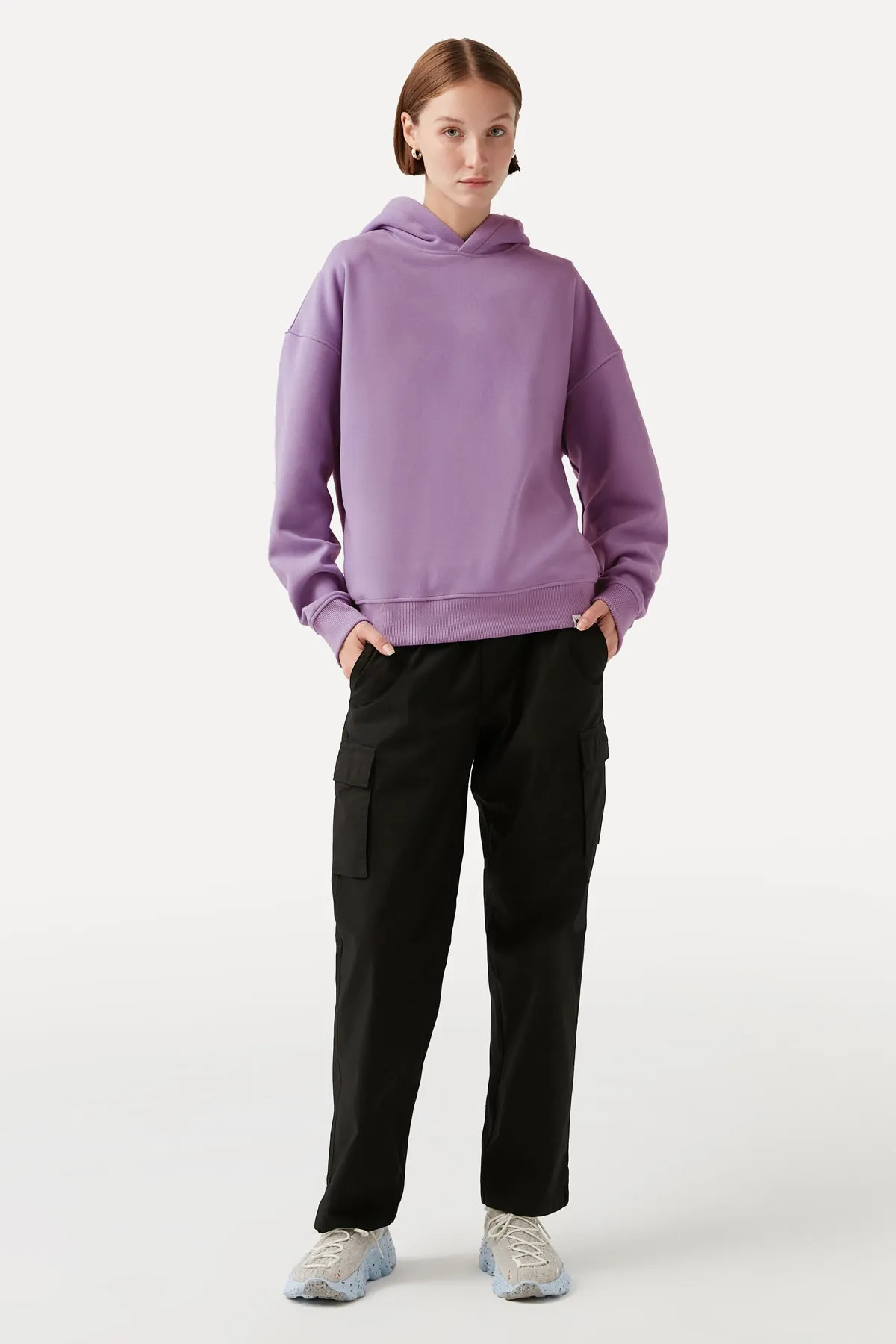 Basic Super Soft Hoodie - Leylak