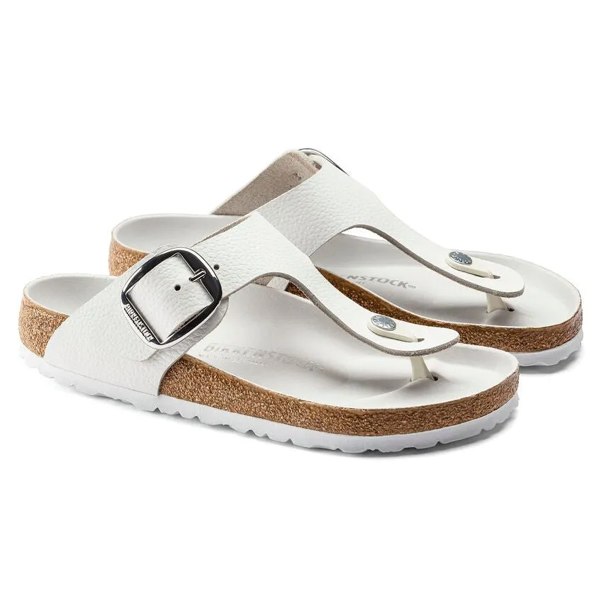 Birkenstock Women's Gizeh Big Buckle - White Leather