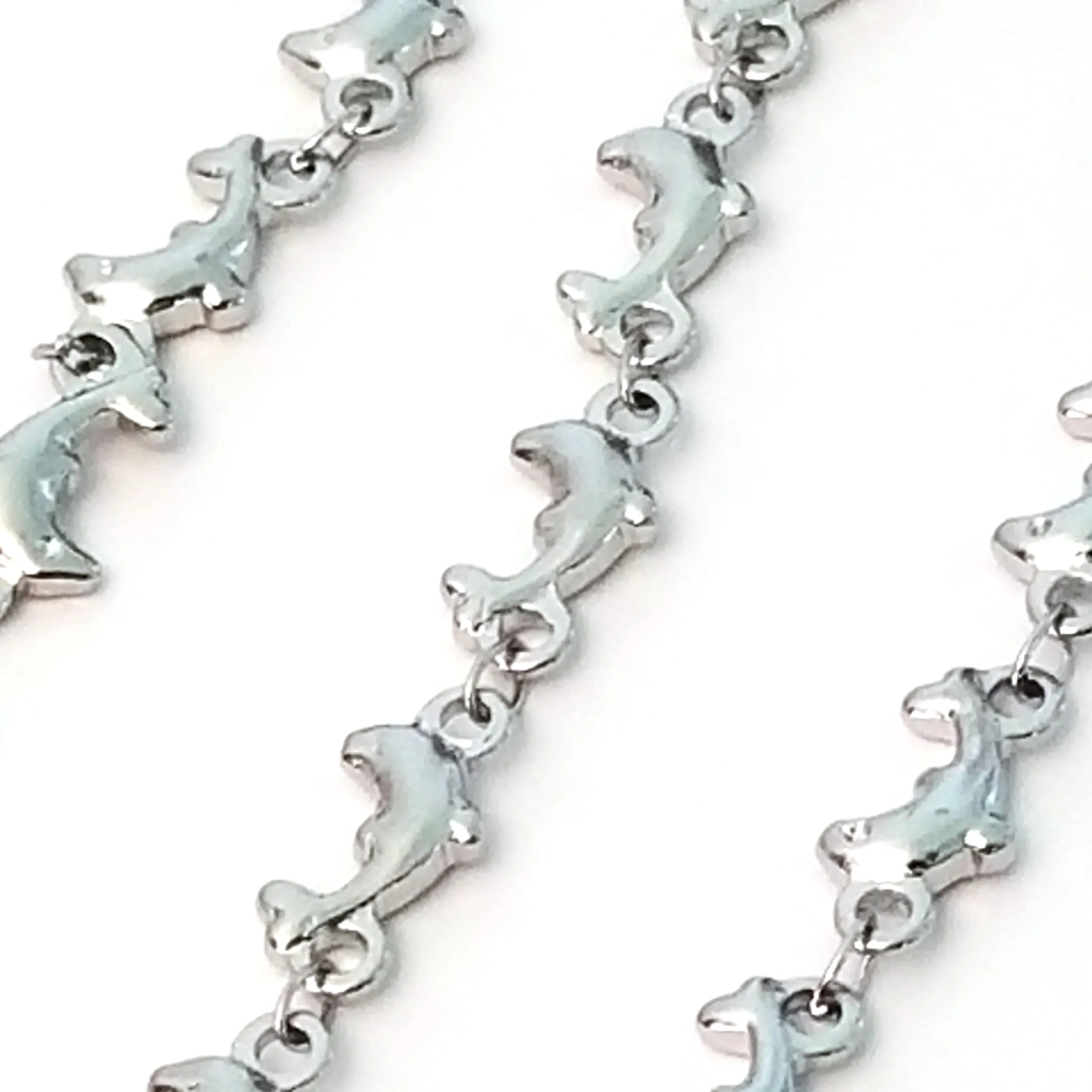 Dolphin Chain, Stainless Steel, Soldered Links, 6x12x2mm, Lot Size 30 feet, #1958