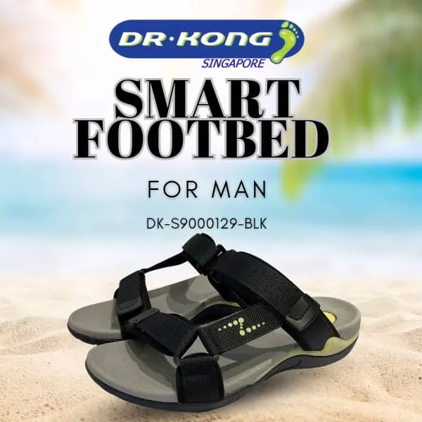 DR.KONG MEN'S TOTAL CONTACT SANDALS DK-S9000129-BLK(RP : $159)