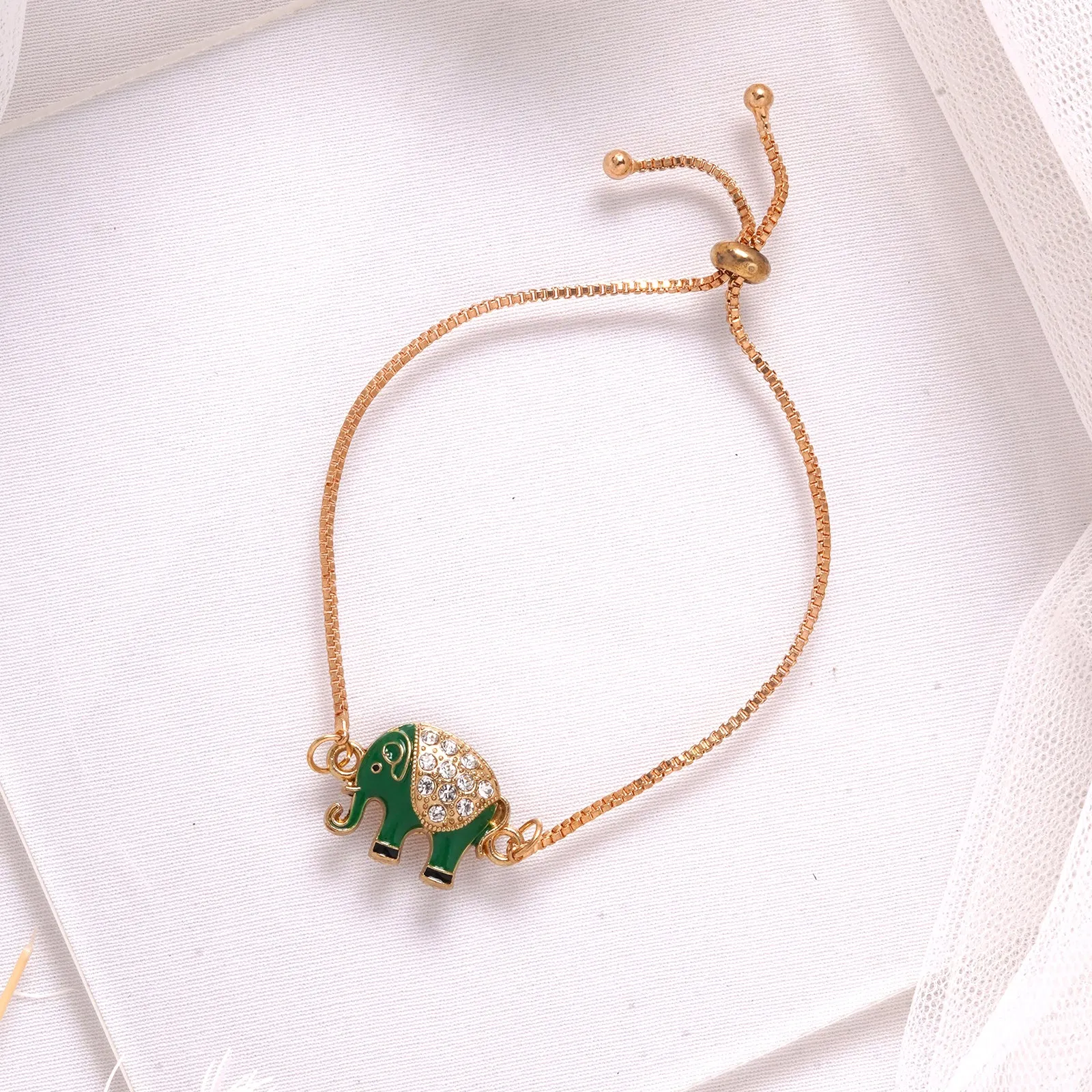 Elephant Gold Bracelet