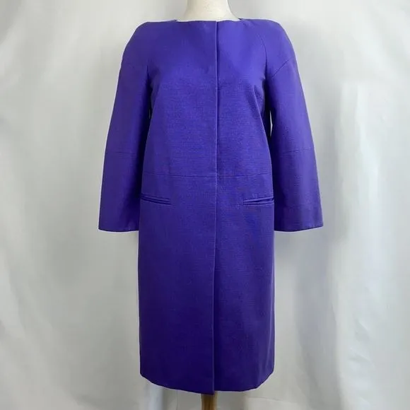 Emilio PucciPurple Silk Cotton Blend Spring Jacket