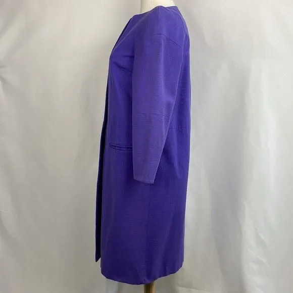 Emilio PucciPurple Silk Cotton Blend Spring Jacket