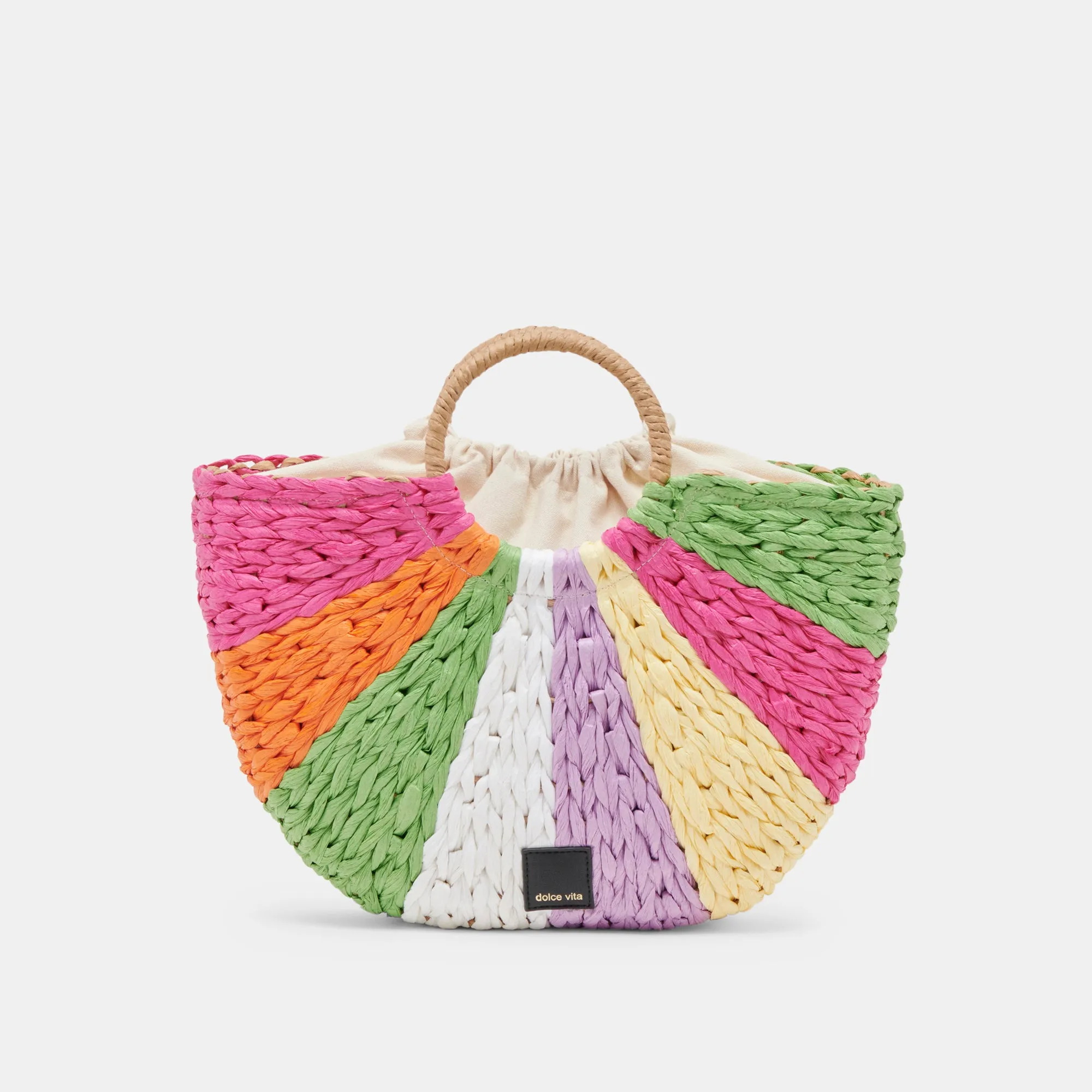 ESTELLE HANDBAG MULTI RAFFIA