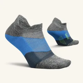 Feetures Elite Light Cushion No Show Tab Socks - Gravity Gray