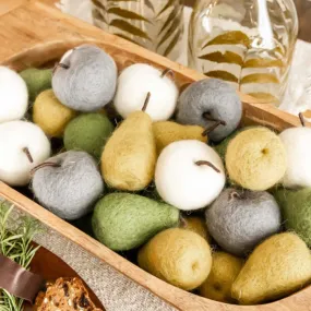 Felted Wool Fruit Decor