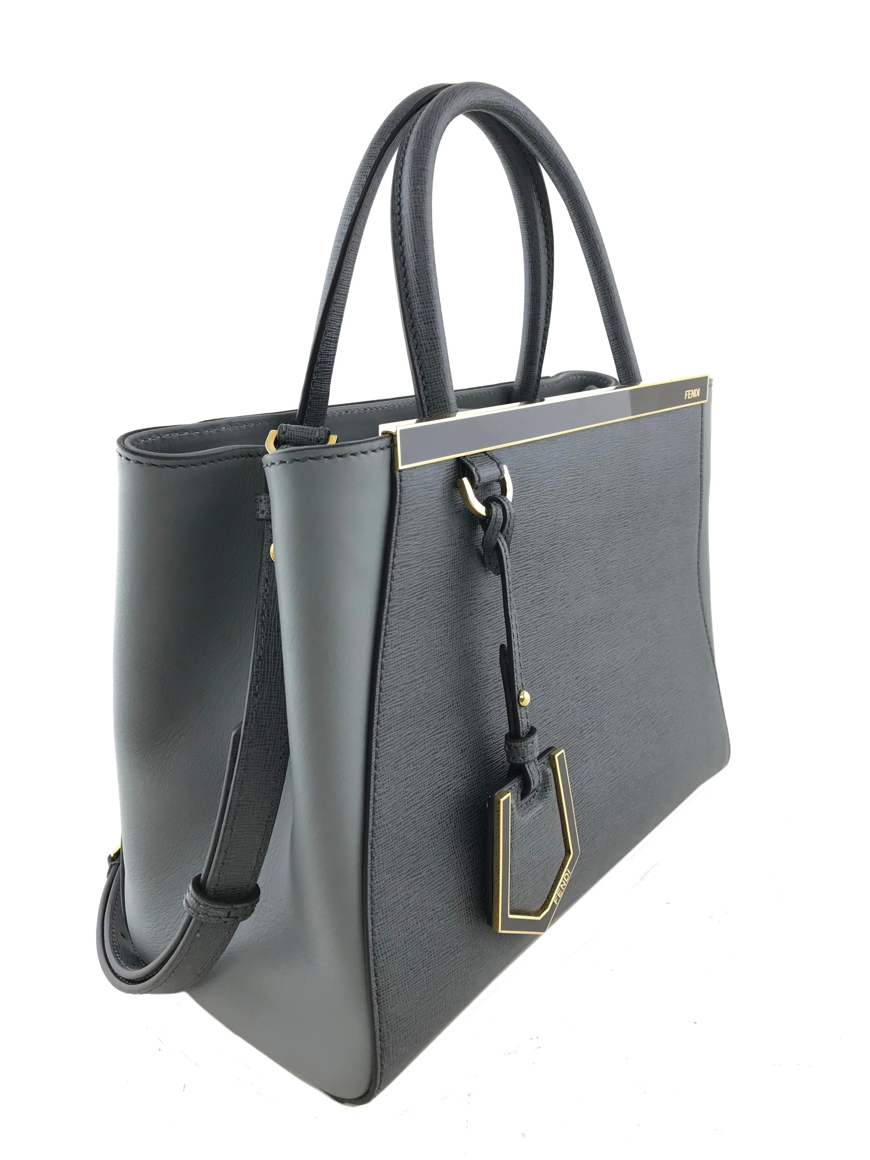 Fendi Vitello Elite Petite 2Jours Tote Bag