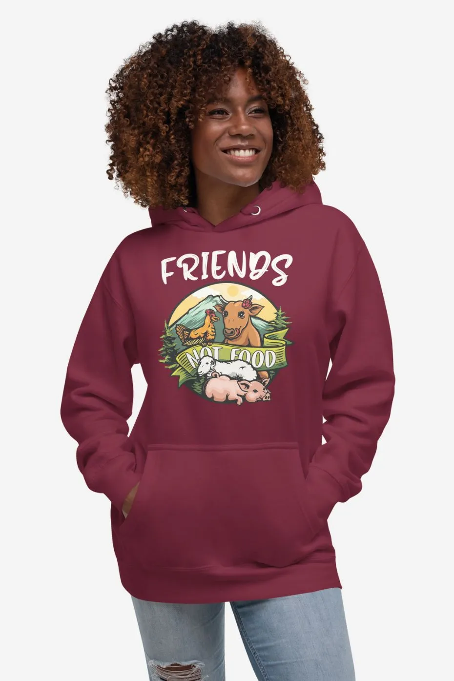 Friends Not Food - Unisex Premium Hoodie