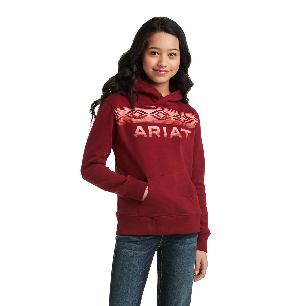 Girl's Ariat Real Serape Logo Hoodie