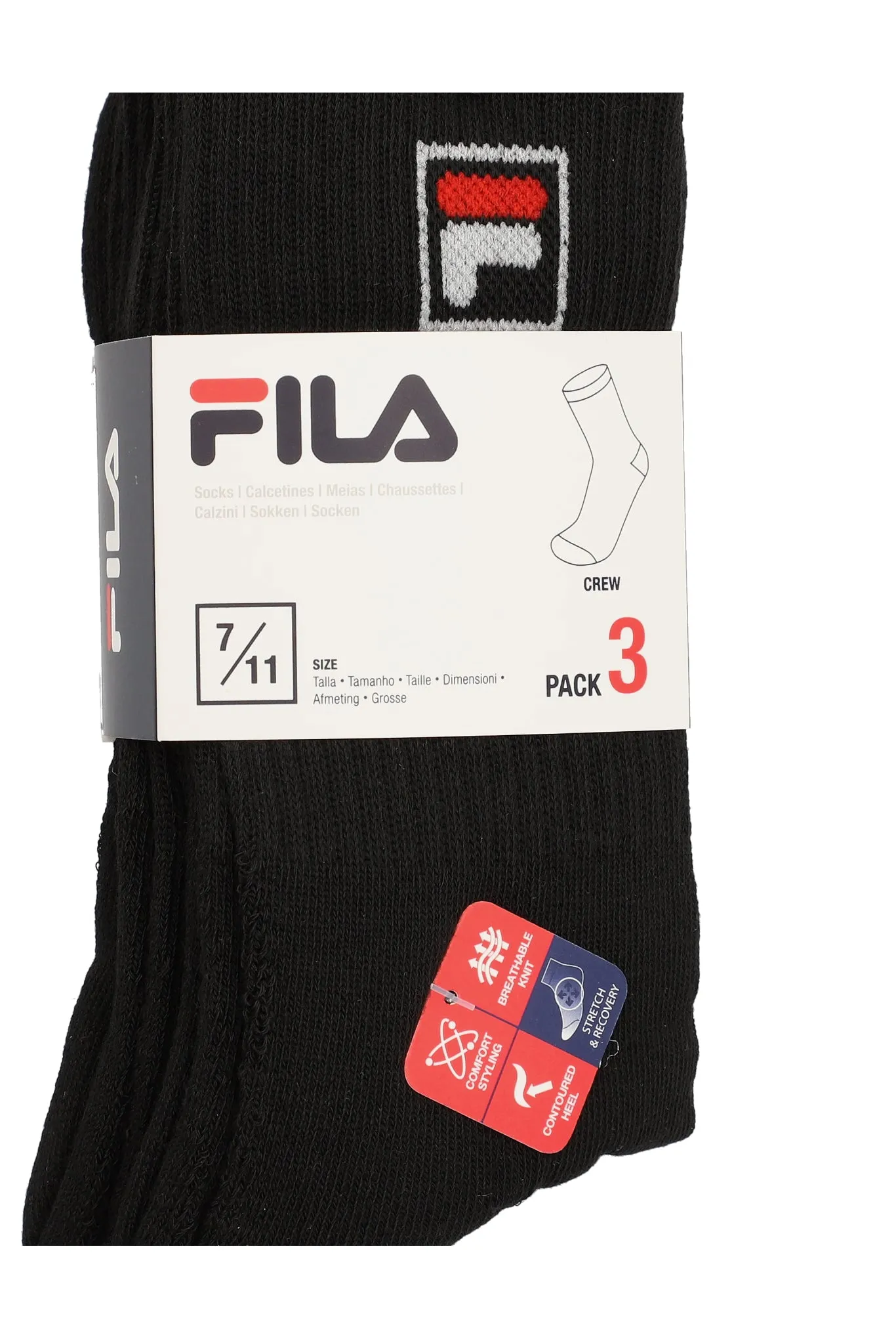 Goat 3 Pk Classic Crew Socks