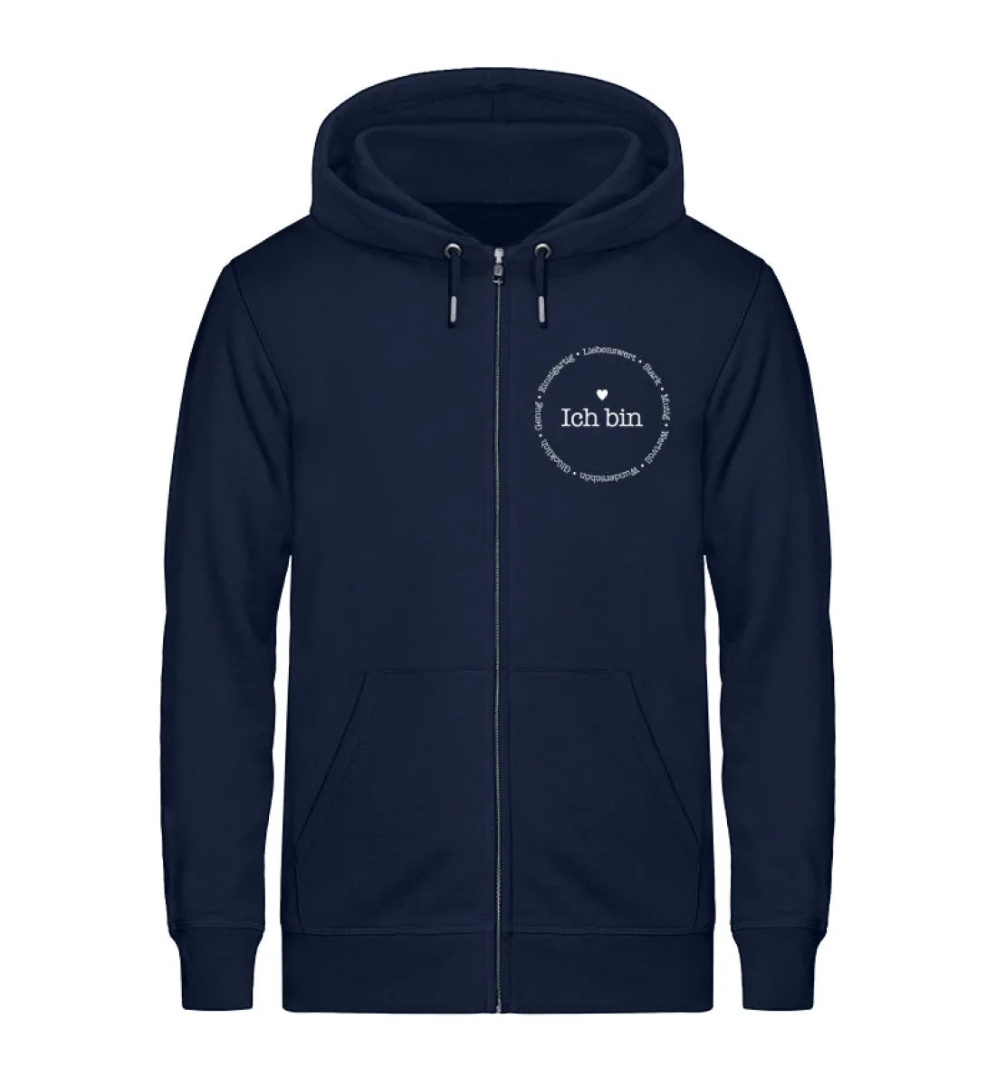 Ich bin Bio Zip Hoodie Unisex