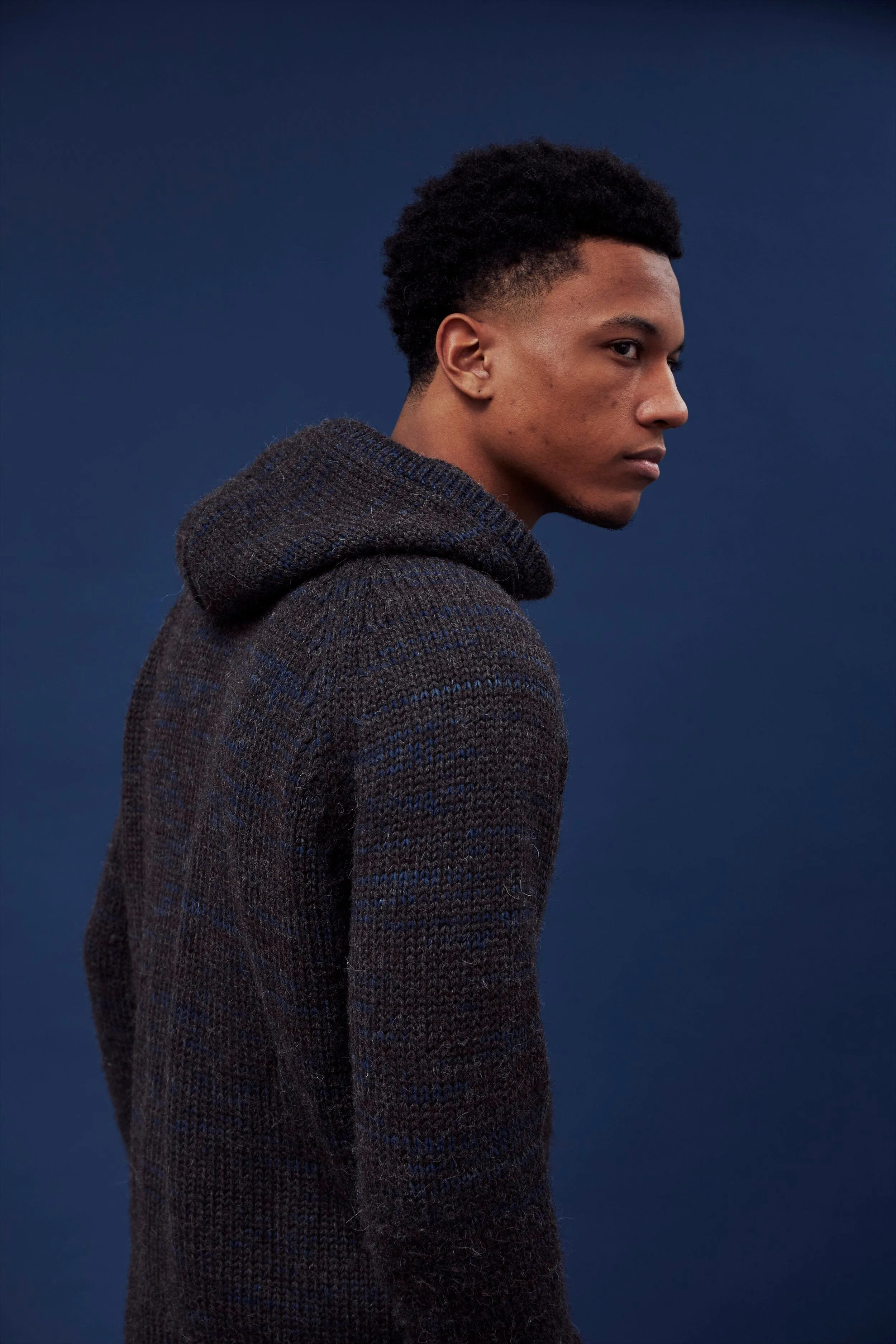 INDI ASH - Nova Hoody Charcoal Alpaca/Plant Indigo