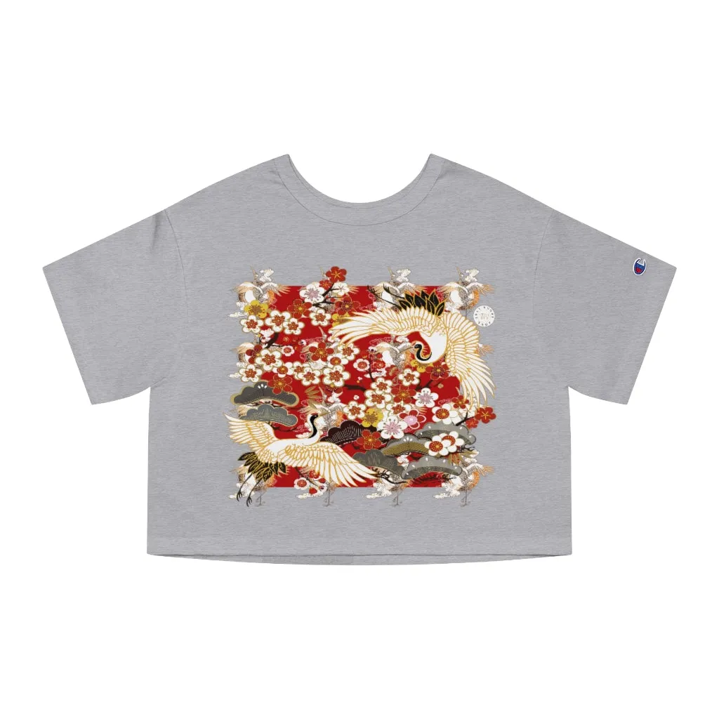 Kenzo Crane Cropped T-Shirt