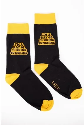 LATC Ray of Sunshine Slogan Socks