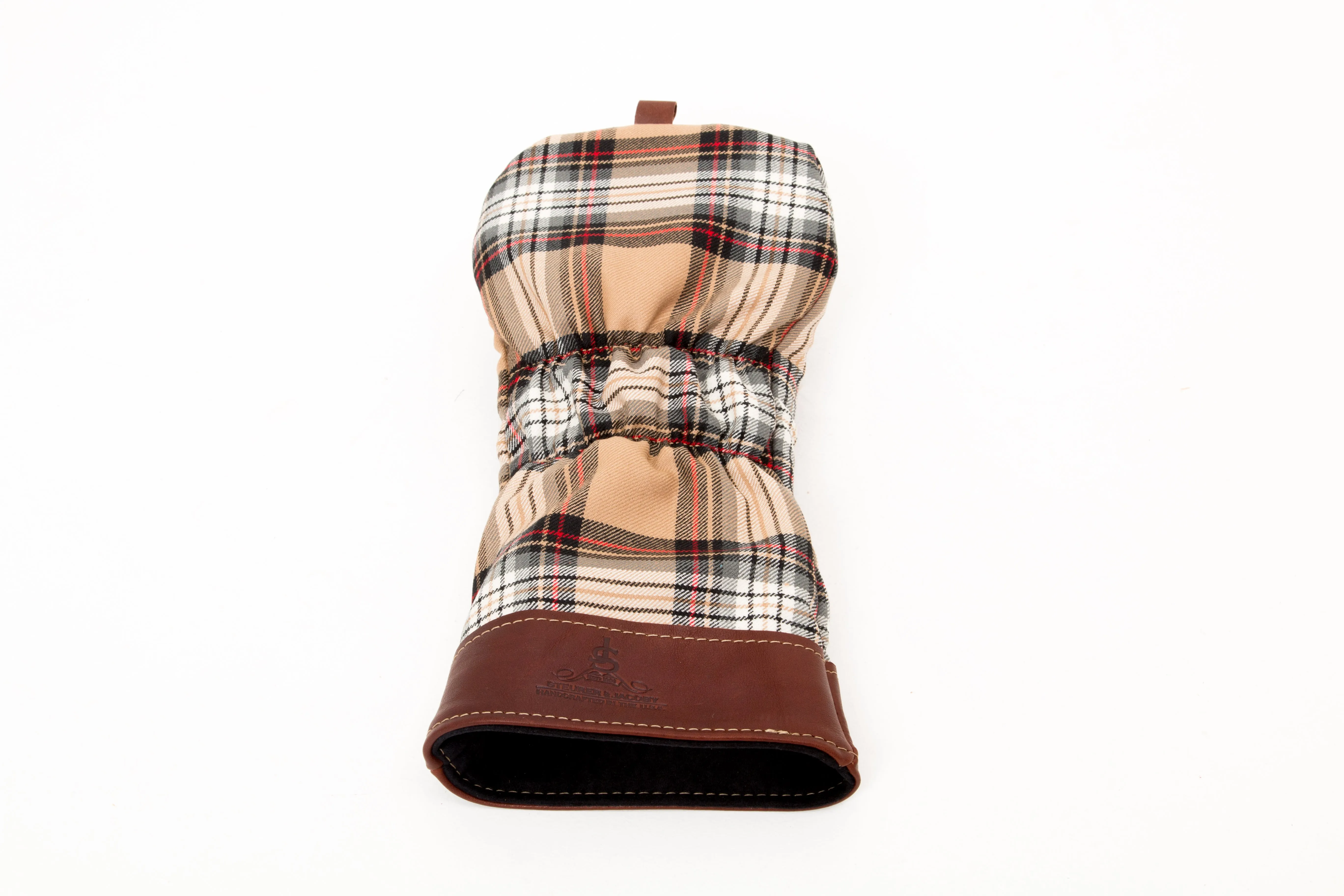 Leather & Wool Tartan Head Cover