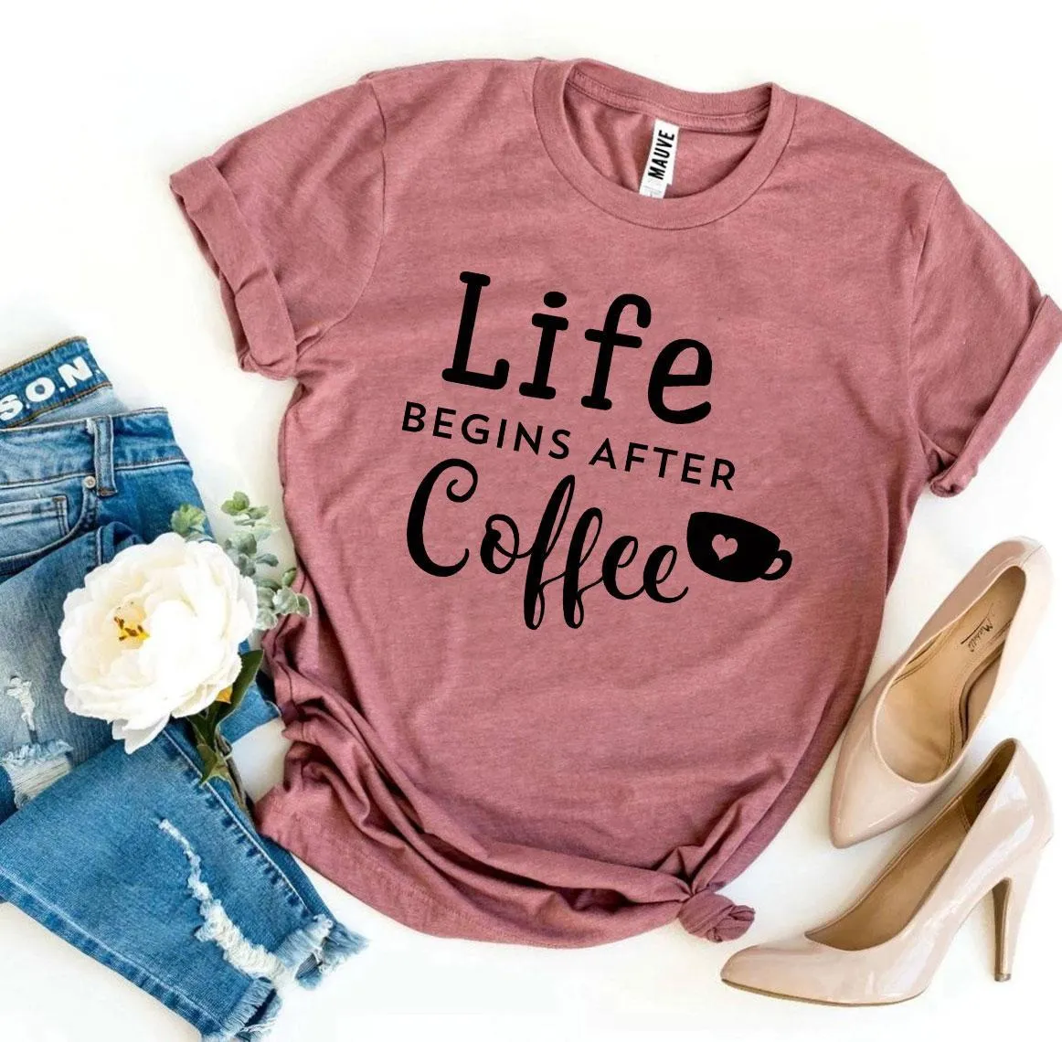 Life Begins After Coffee T-shirt