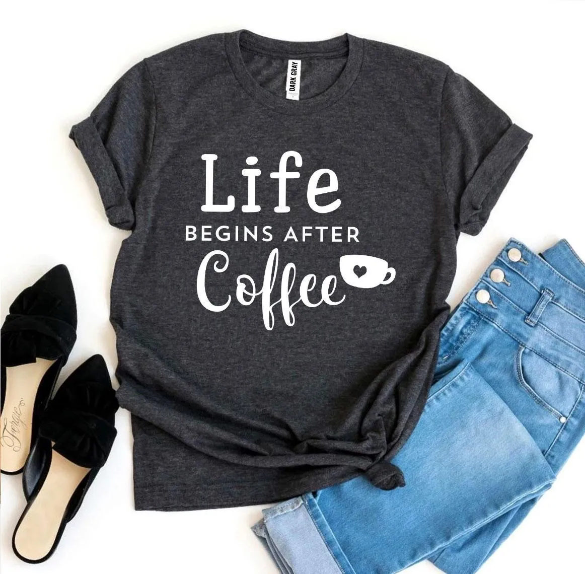 Life Begins After Coffee T-shirt