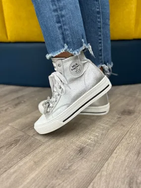 Meline Silver High Top