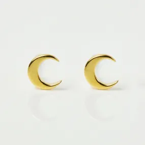 Mini New Moon Stud Earrings