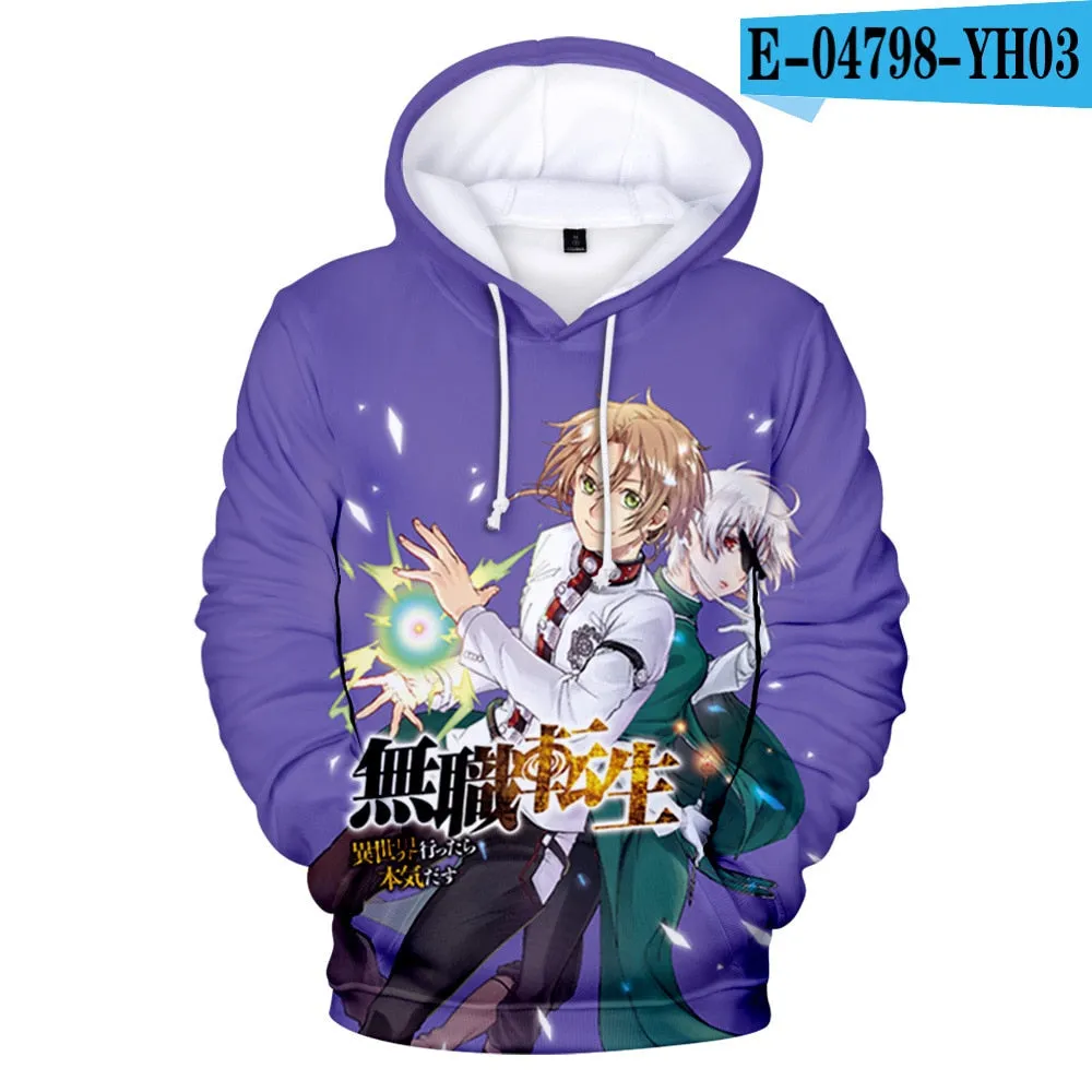 Mushoku Tensei Character Roxy Cool Anime Hoodie High Quality