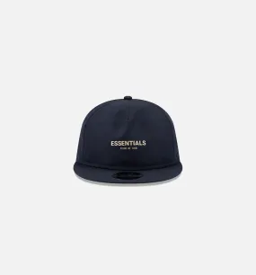 Navy Fear of God Essentials Retro Crown 9FIFTY Strapback Mens Cap - Navy