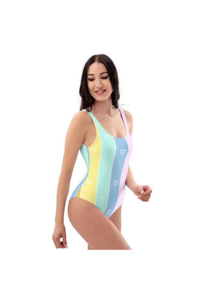 Pastel Love One-Piece Swimsuit