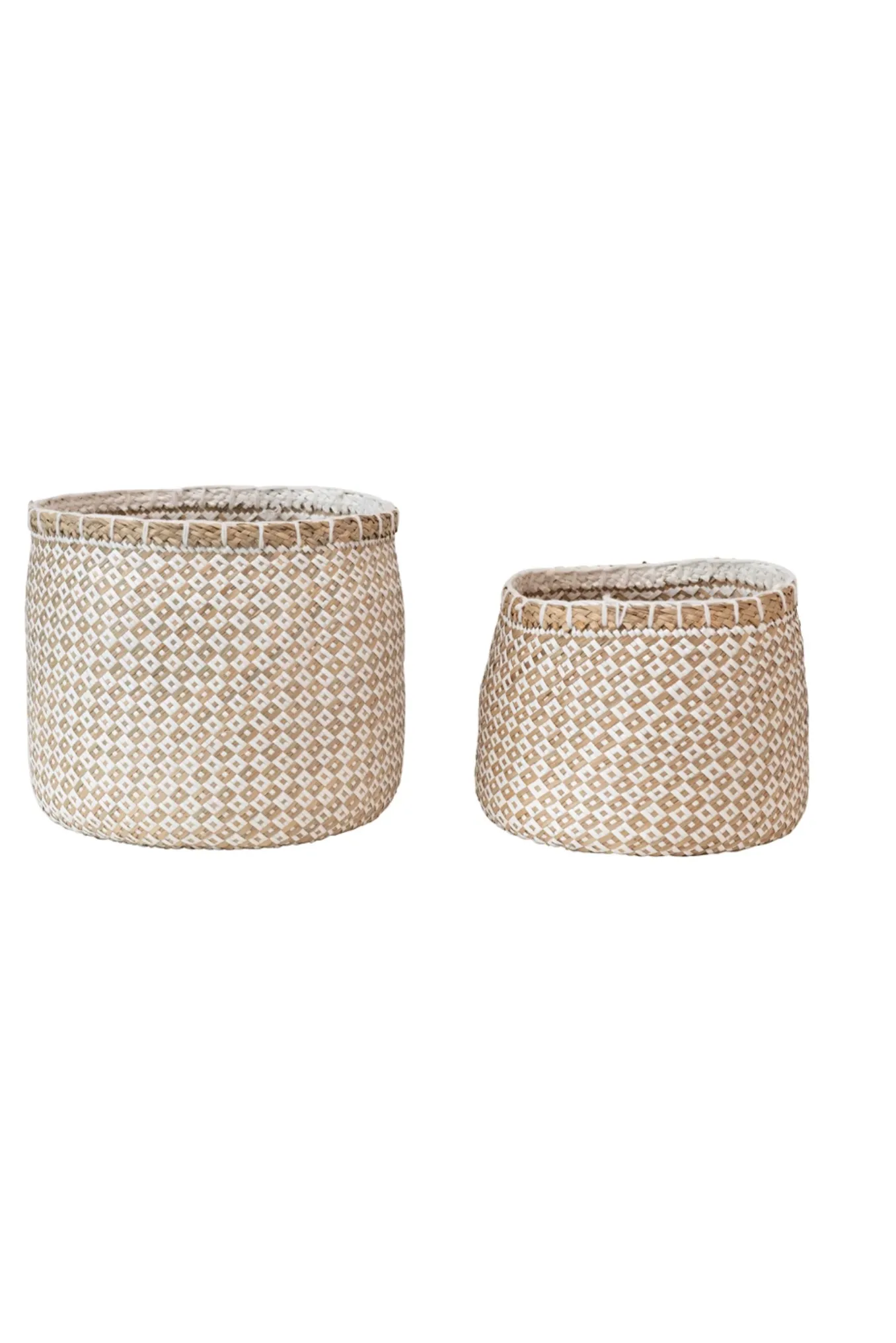 Patterned Woven Basket