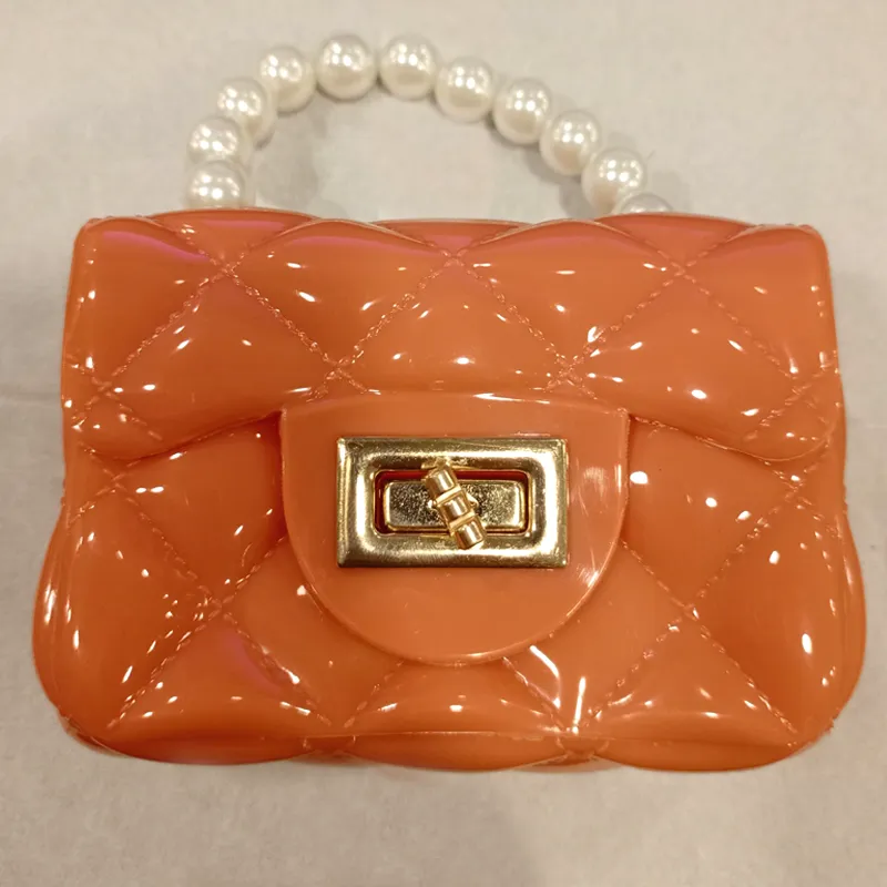 Pearl Handle Mini Jelly Bag Quilted Handbags