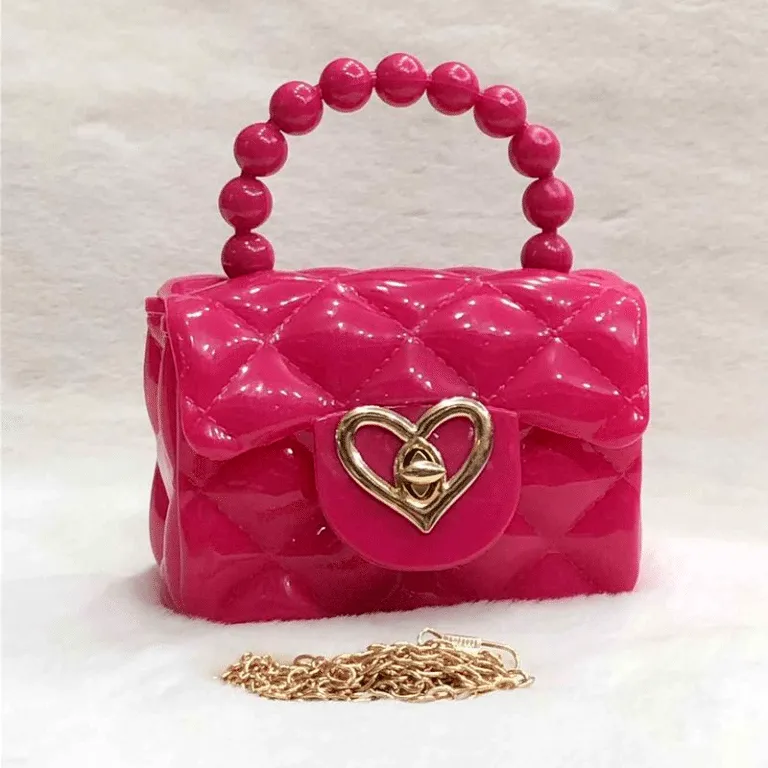 Pearl Handle Mini Jelly Bag Quilted Handbags