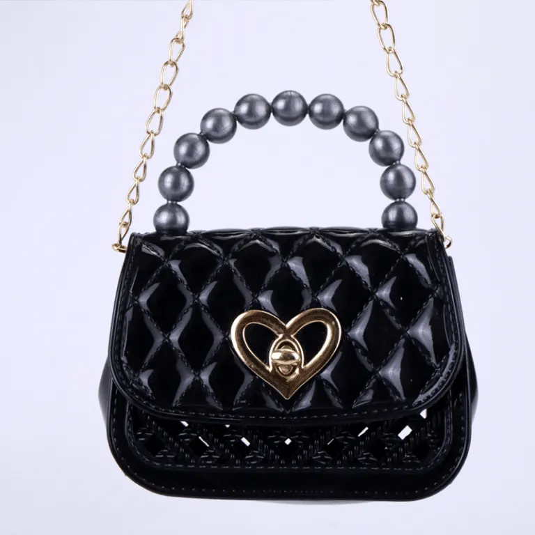 Pearl Handle Mini Jelly Bag Quilted Handbags