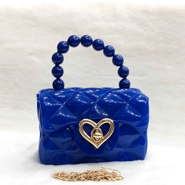 Pearl Handle Mini Jelly Bag Quilted Handbags