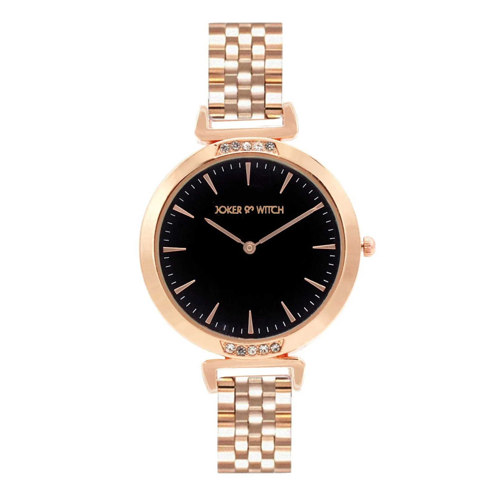 Petite Black Classic Rosegold Watch