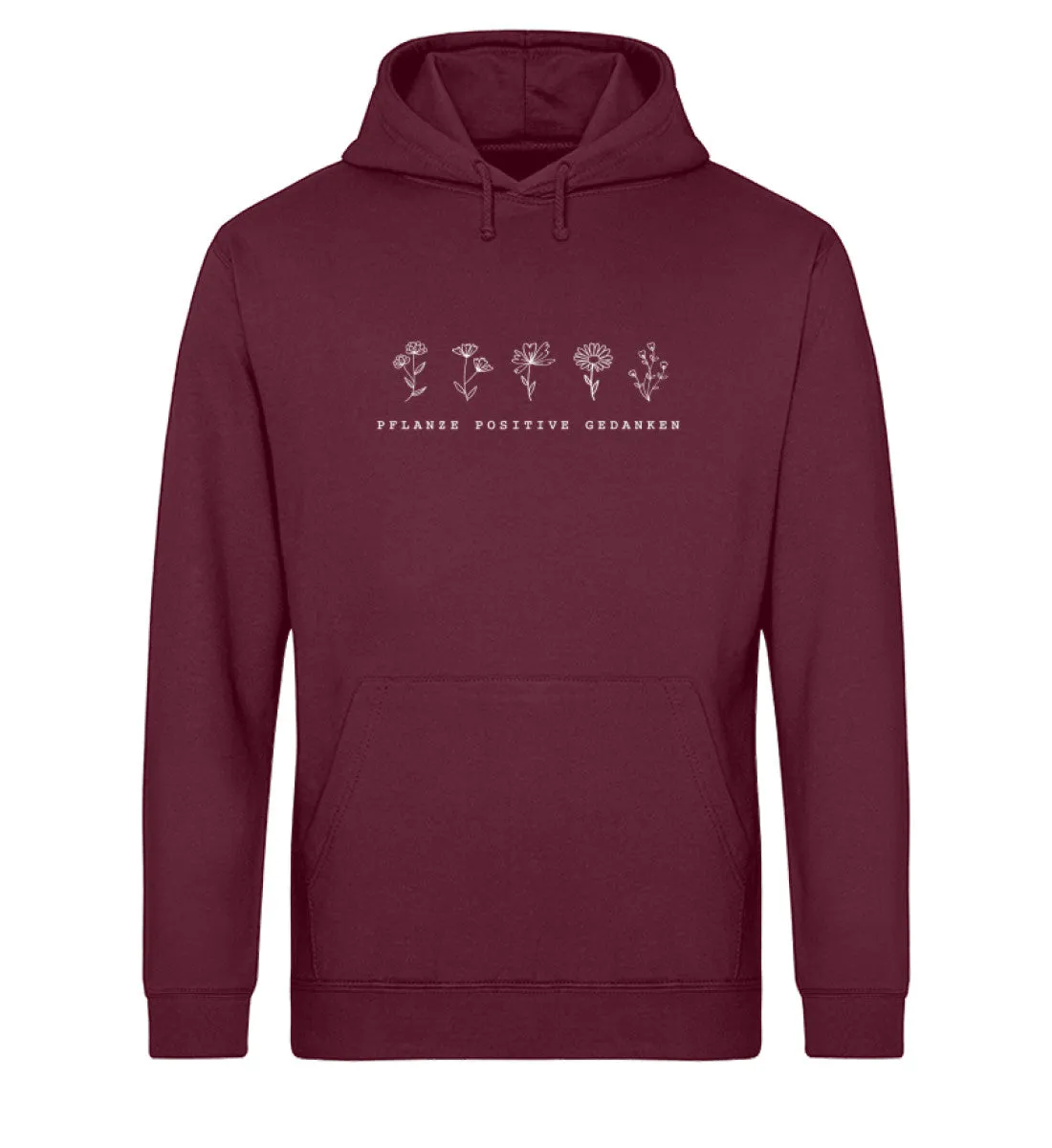 Pflanze positive Gedanken Bio Hoodie Unisex