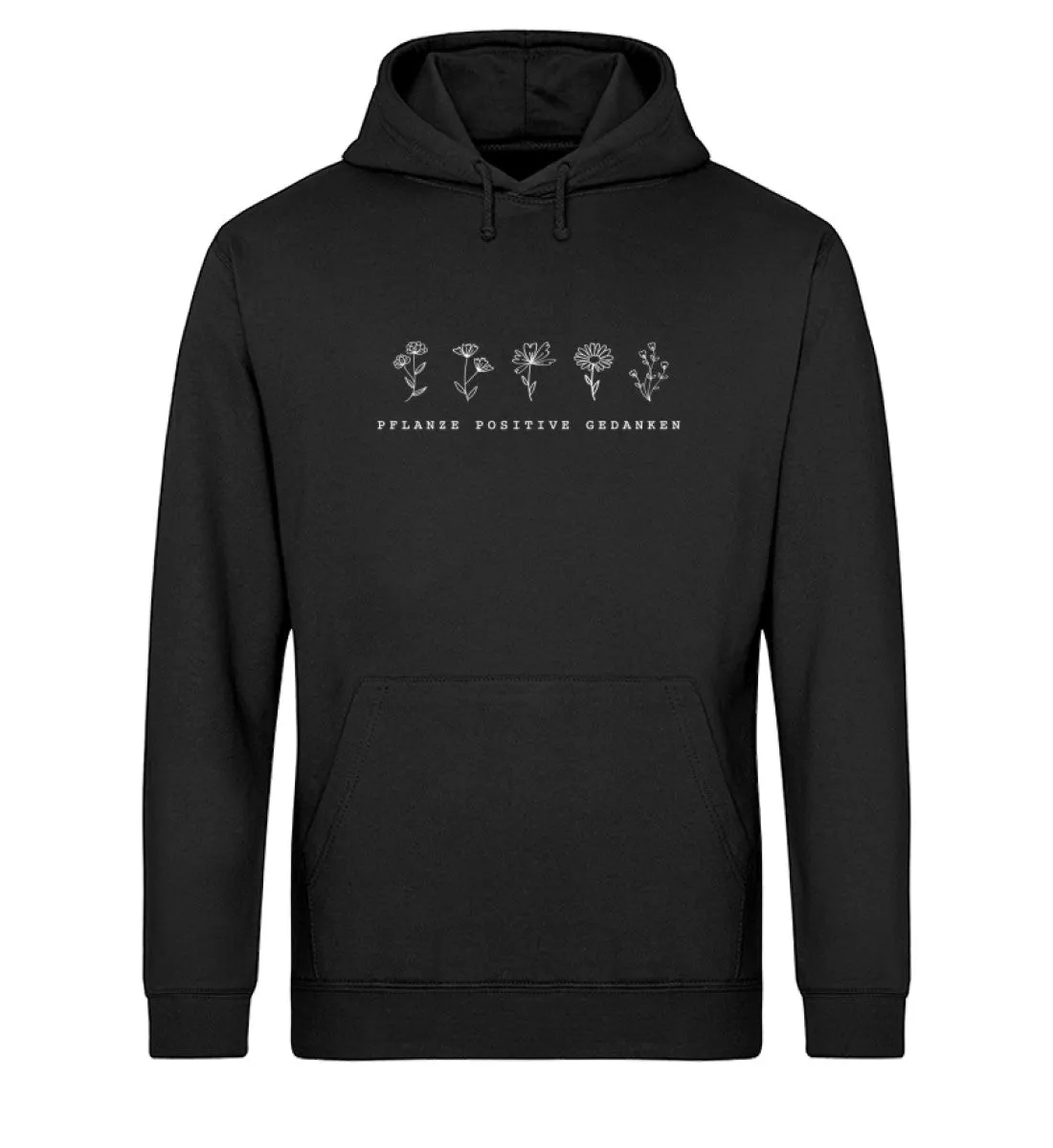 Pflanze positive Gedanken Bio Hoodie Unisex