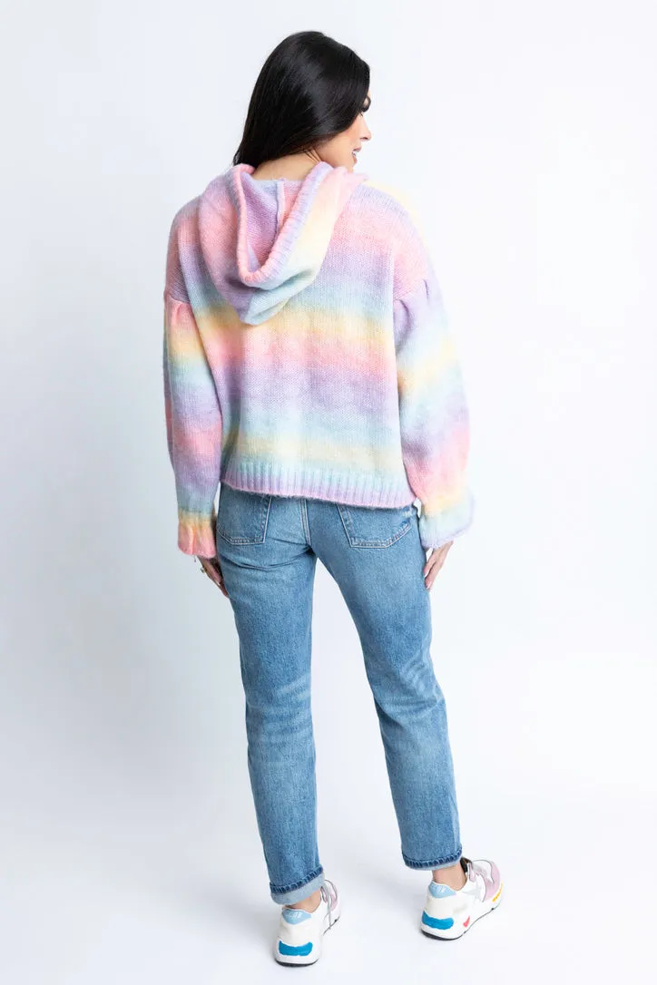 Rainbow Pastel Hoodie Sweater