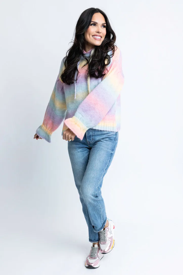 Rainbow Pastel Hoodie Sweater