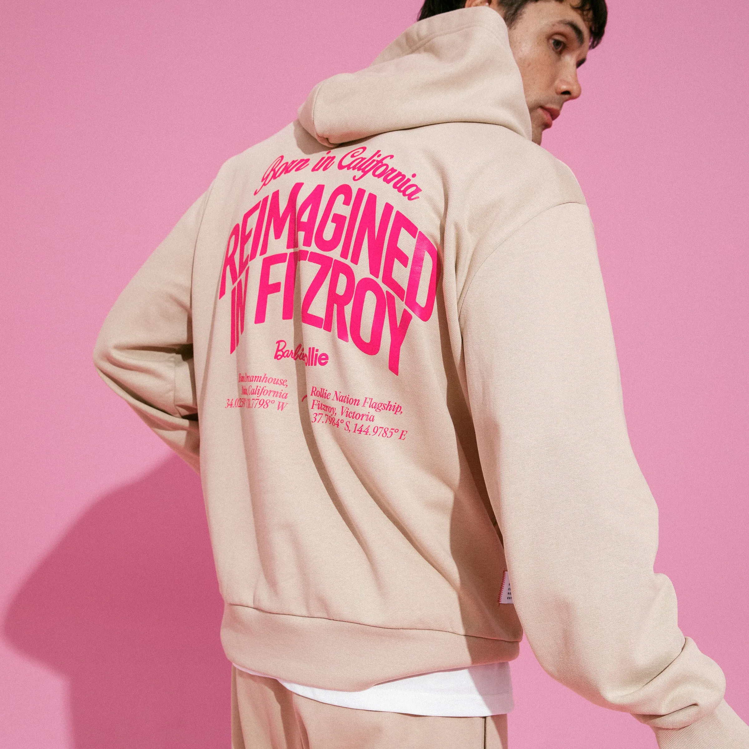 Rollie x Barbie Mens Oatmeal Hoodie