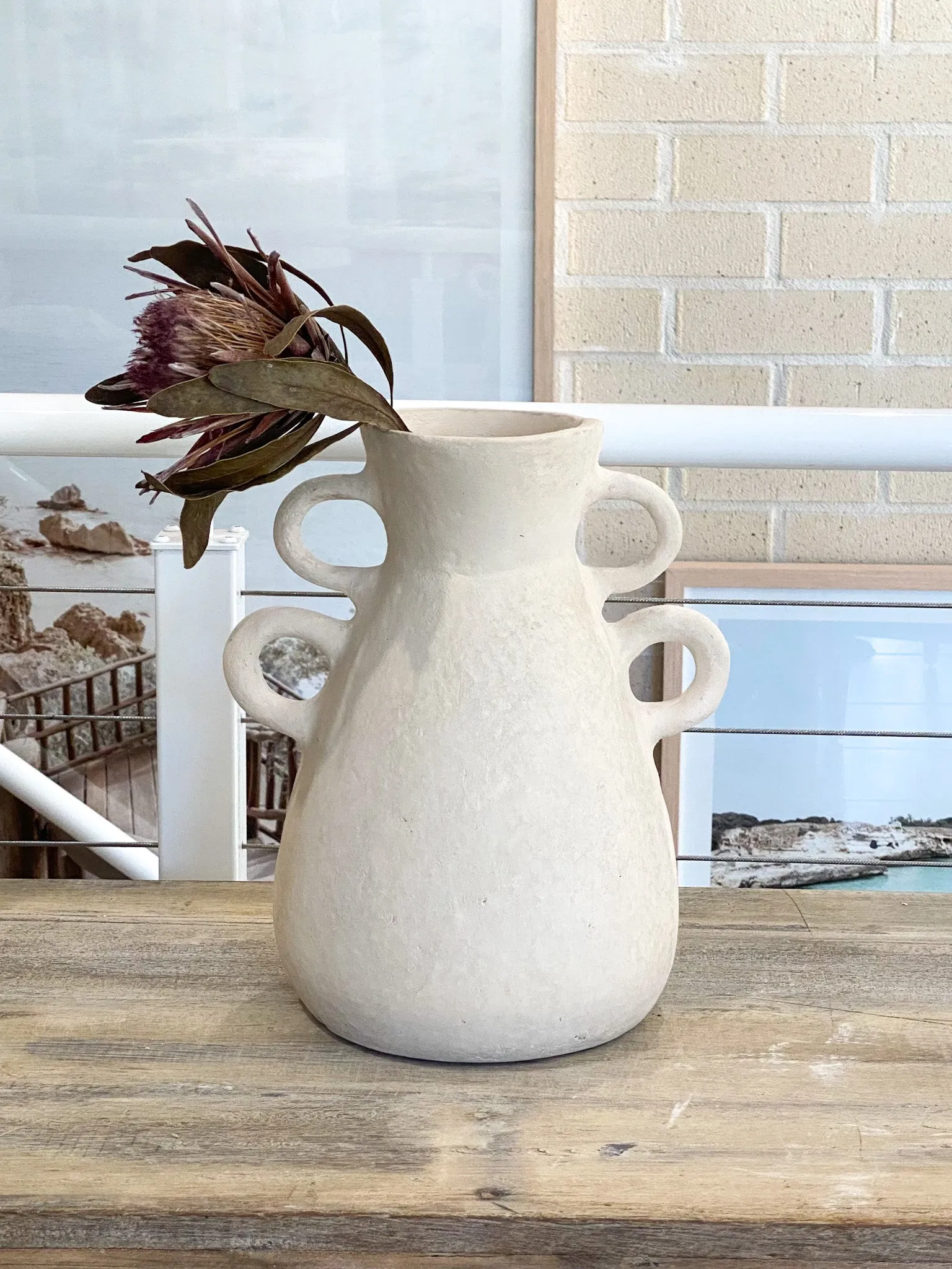 Roman Vase - White