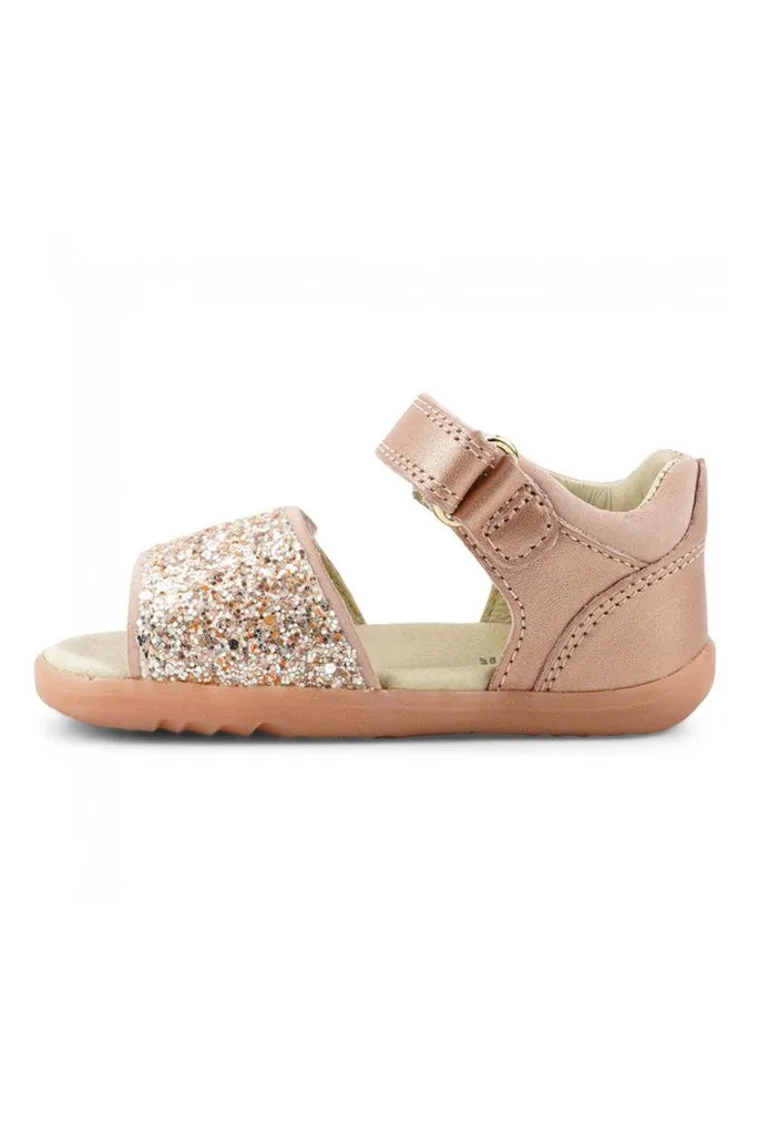 Rose Gold Sparkle Gem Sandals Step Up