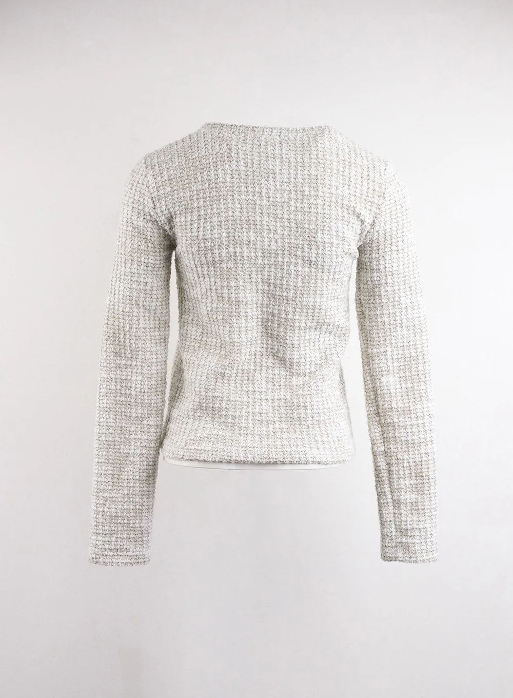 Round Neck Knitted Long Sleeve Top CJ417