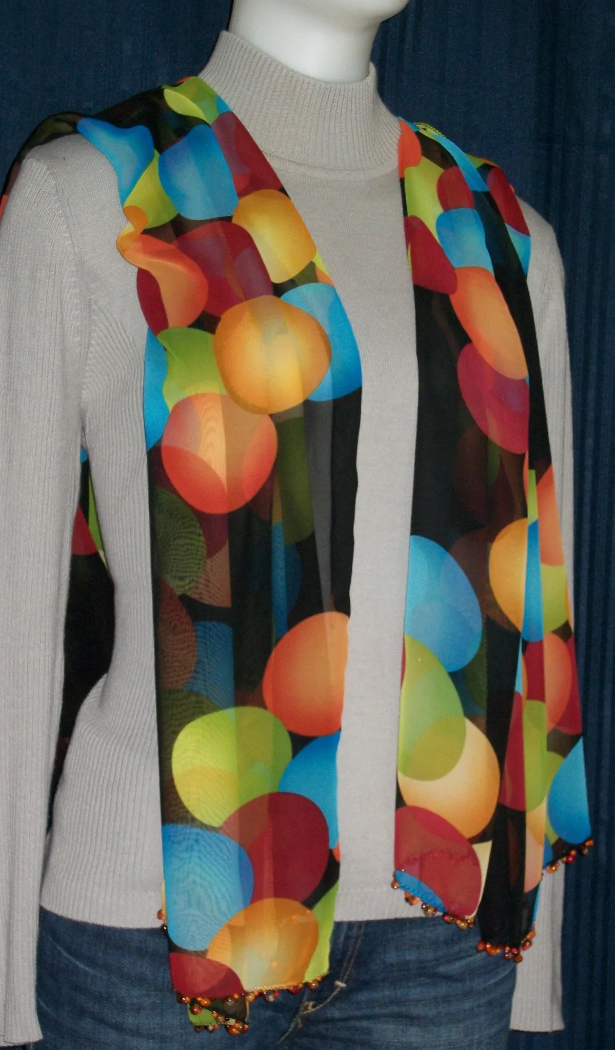 Scarf Multi-color Chiffon