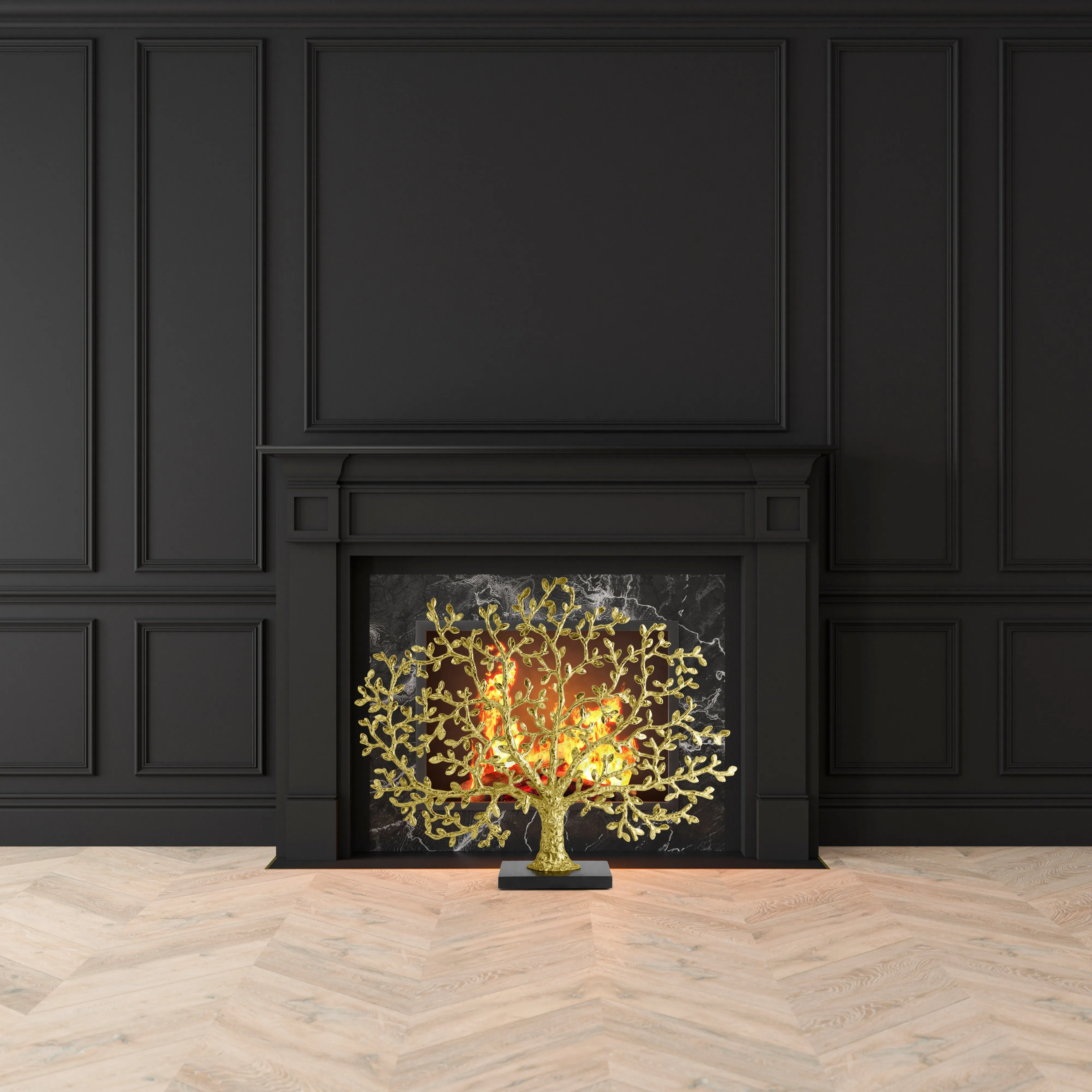 Tree of Life Decorative Fireplace Screen