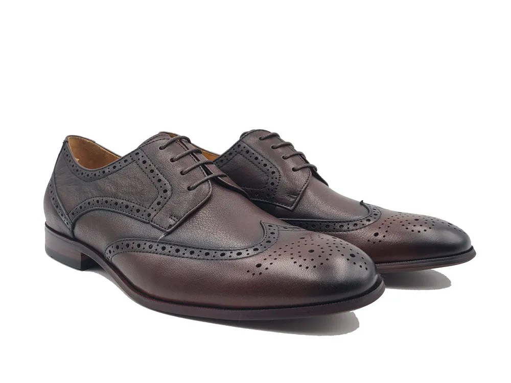 Tumbled Leather Blucher style Oxford with Flex Sole