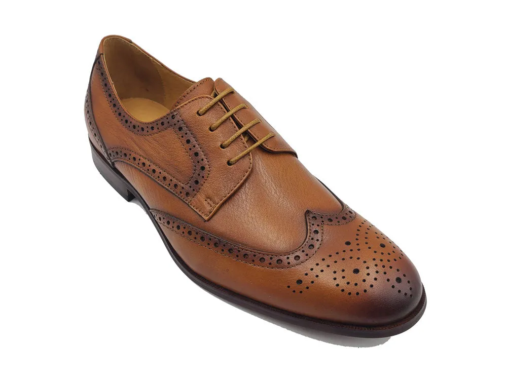 Tumbled Leather Blucher style Oxford with Flex Sole