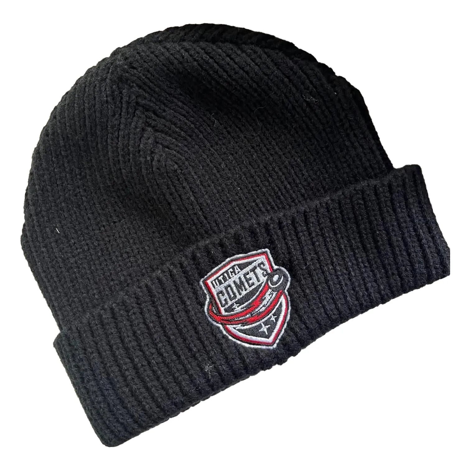 Utica Comets Black Knit Beanie